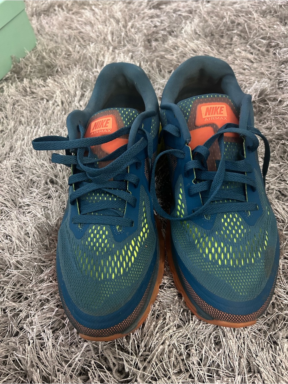 Men’s Teal & Orange Running Shoes